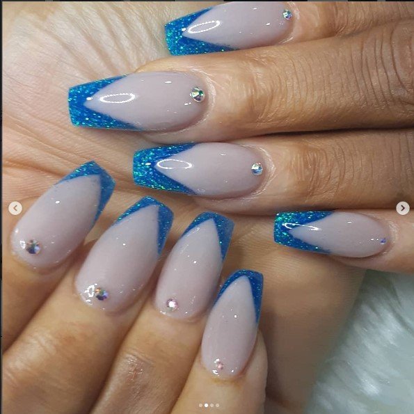 Royal Blue Gel Manicure — Ask for Tayo
